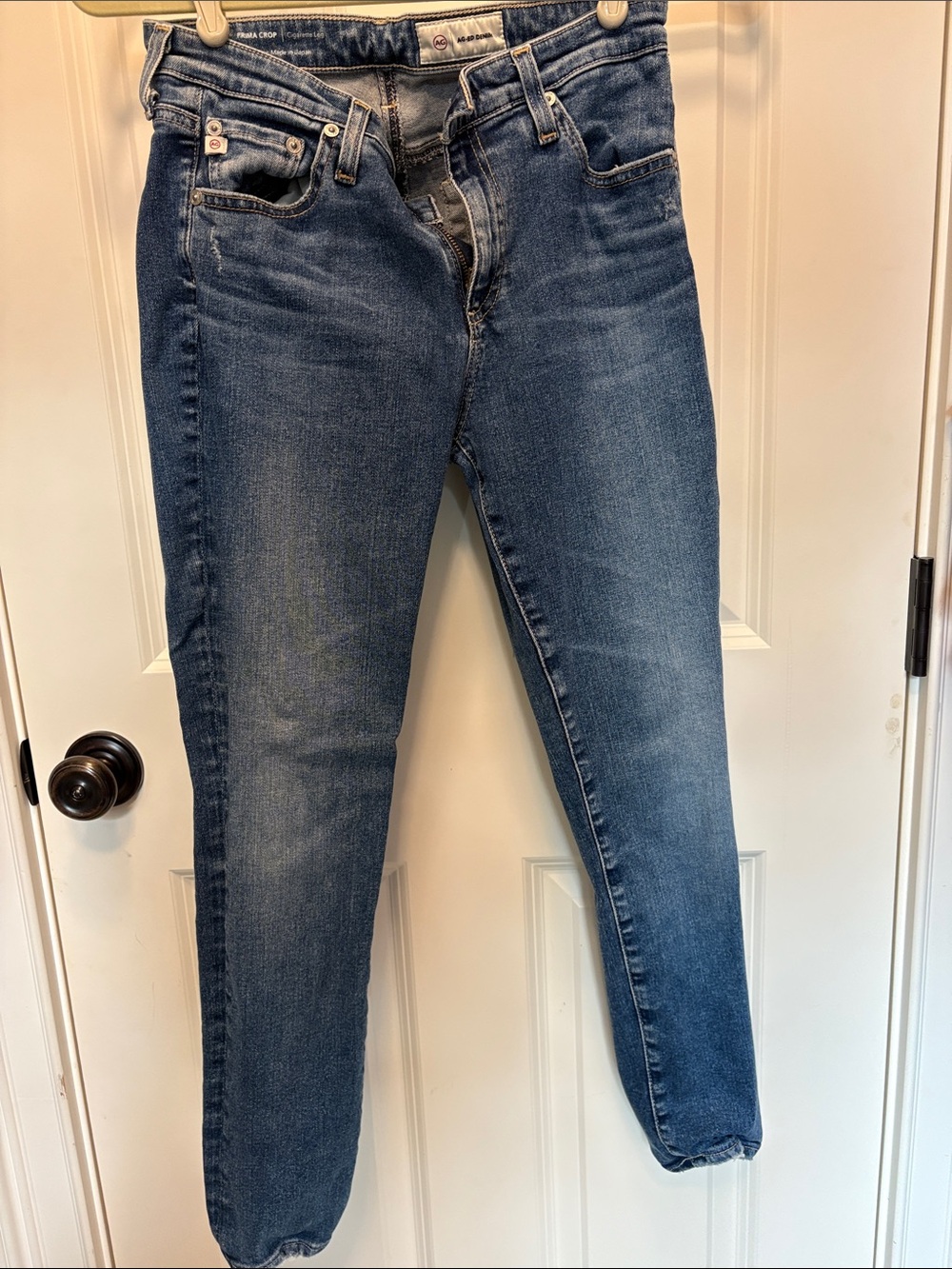 Ag Adriano Goldschmied Skinny Jeans in Blue Wash